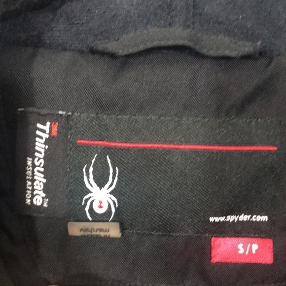 Spyder Racing Thinsulate Black Parka Sky Jacket size S - Picture 3 of 15